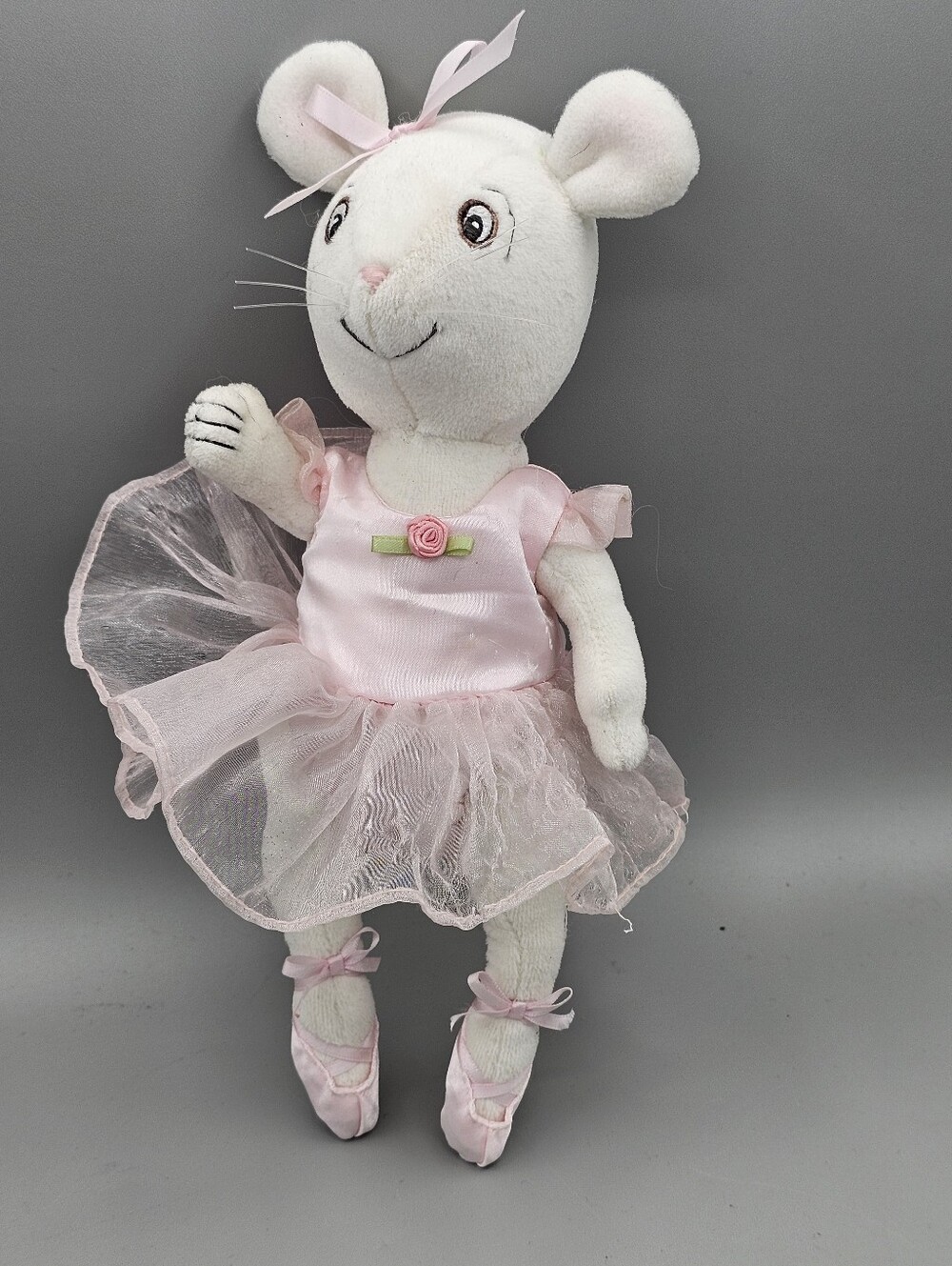 Angelina Ballerina Plush Doll Tutu Ballet Dancer Jointed American Girl 2004 Flaw